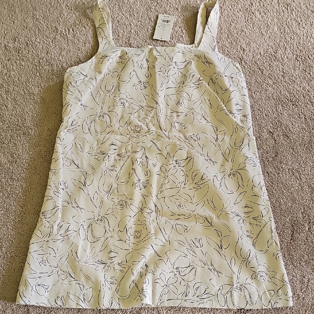 Floral Print Cream Dress - Picture 3 of 6